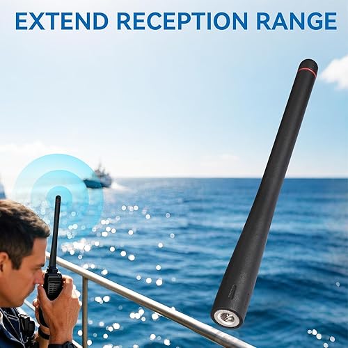 Miniatura 5 de Bingfu Antena de radio VHF marina de mano VHF 136-174 MHz de goma pato SMA para estándar Horizon HX210 HX870 HX890 HX300 HX380 HX40 HX280 HX290