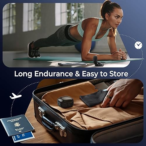 Miniatura 6 de Funda de carga inalámbrica compatible con cargador de anillo Oura tamaño 8, cargador de viaje portátil con luz indicadora, caja de carga compacta