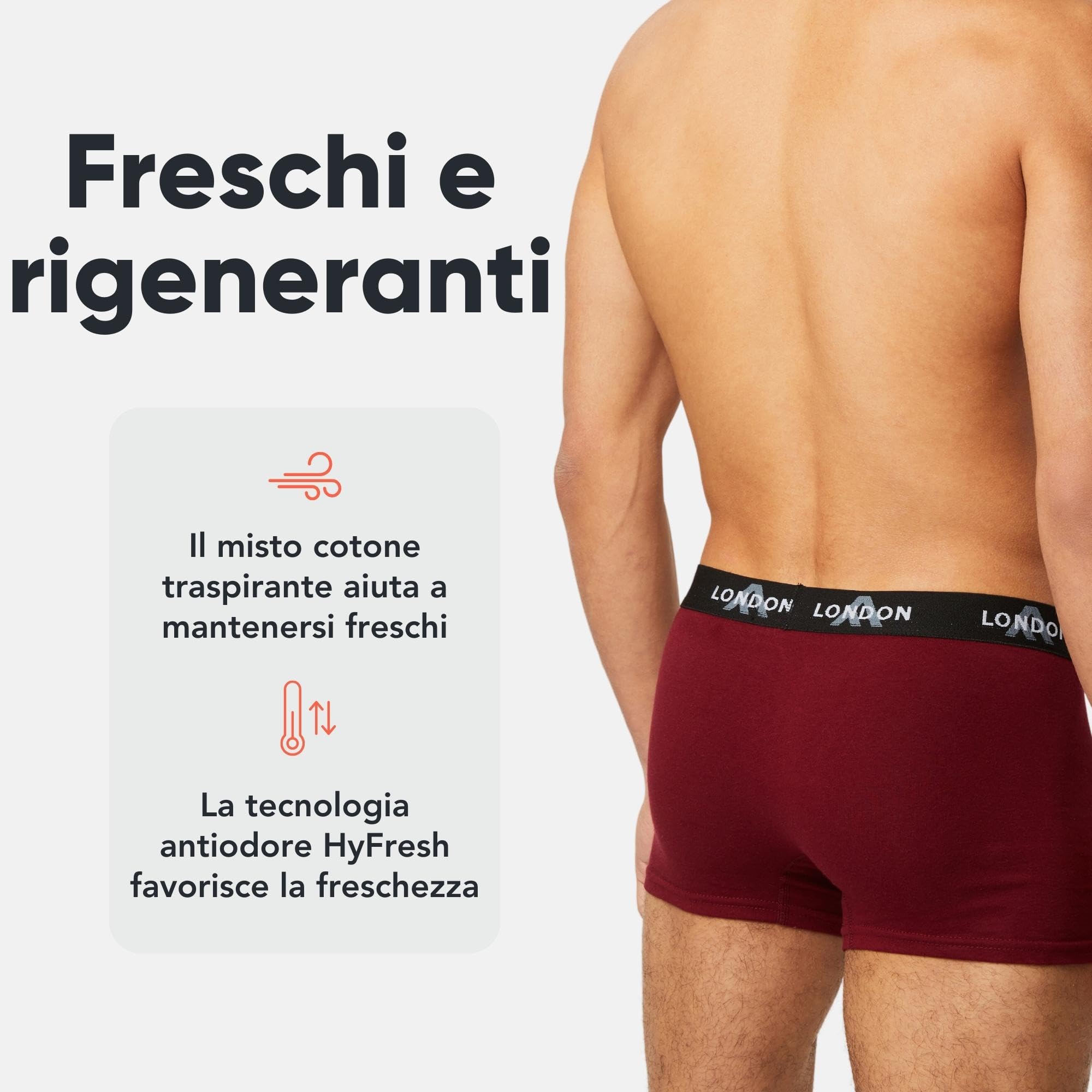 FM London Hipsters (Pacco da 8) Uomo