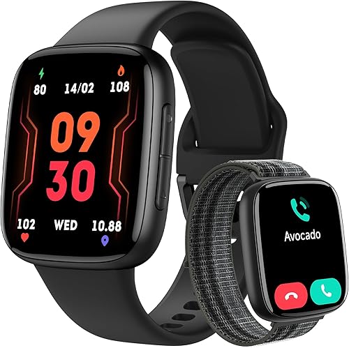 Reloj inteligente para hombres/mujeres, responder/hacer llamadas, reloj inteligente AMOLED de 1.85 pulgadas con pantalla siempre encendida para