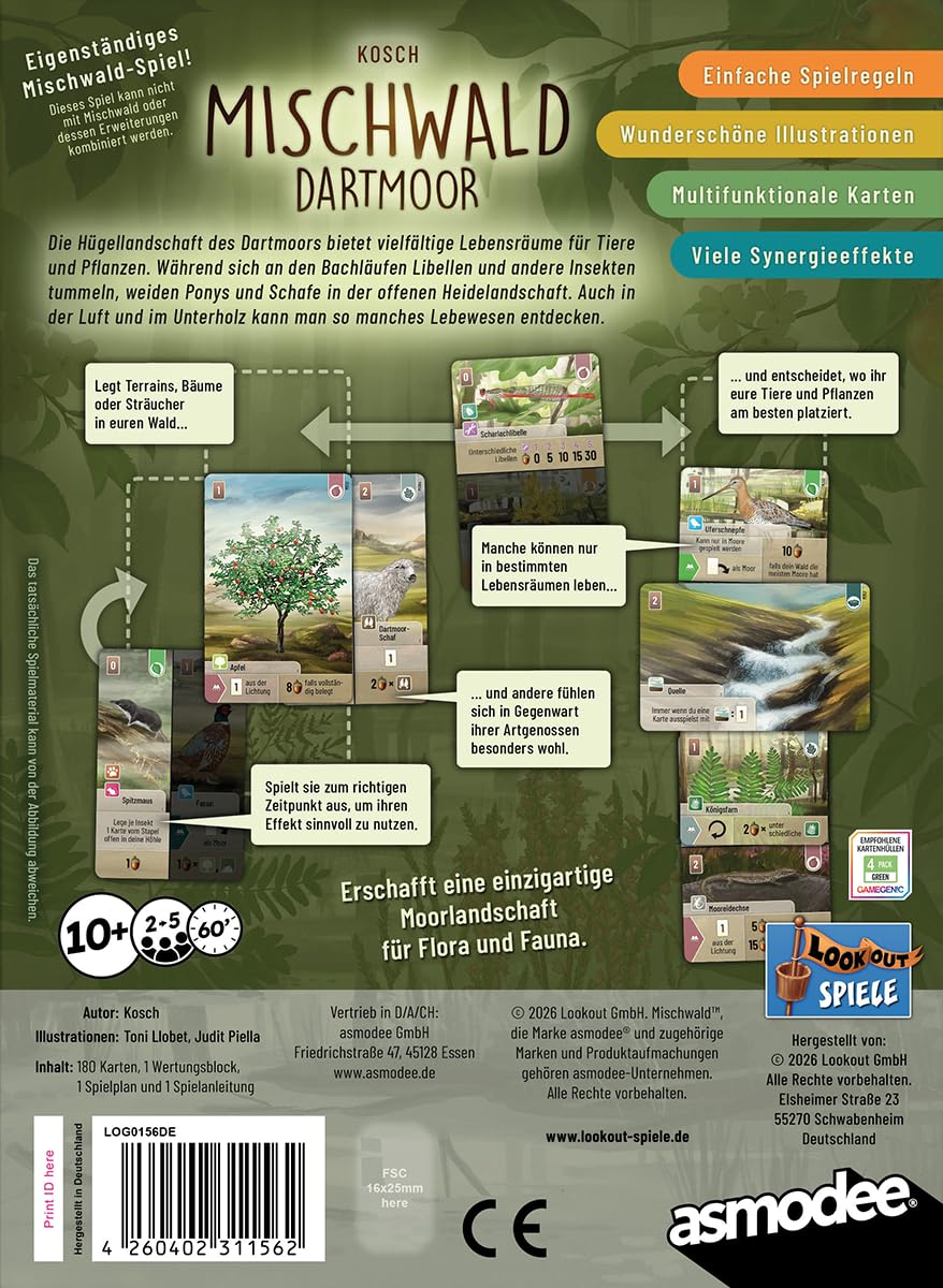 Asmodee, Mischwald: Dartmoor, Grundspiel, Kennerspiel, Deutsch – Ansicht 2