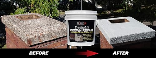 Miniatura 2 de Brushable Crown Repair reparador de chimeneas, 1 galón