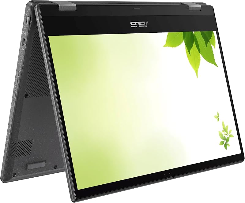 ASUS 14” FHD Touchscreen Chromebook with 360 Hinge, MediaTek Processor Up to 2.2GHz, 8GB DDR4 RAM, 128GB SSD, Super-Fast WiFi, Chrome OS, Pastel Black (Renewed)