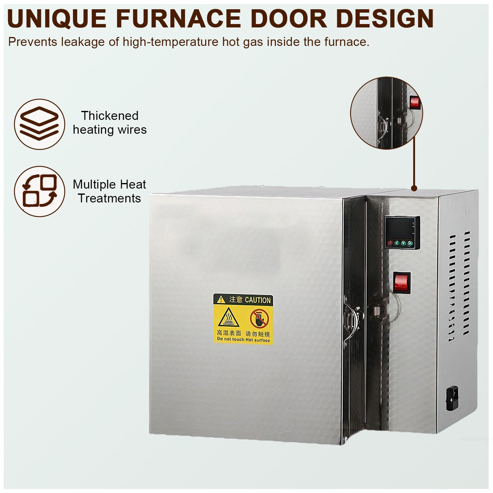 Horno de sobremesa para fundición de Joyas, Horno de mufla eléctrico de Laboratorio para cerámica, Horno de sinterización para el procesamiento de Metales y esmaltado cerámico