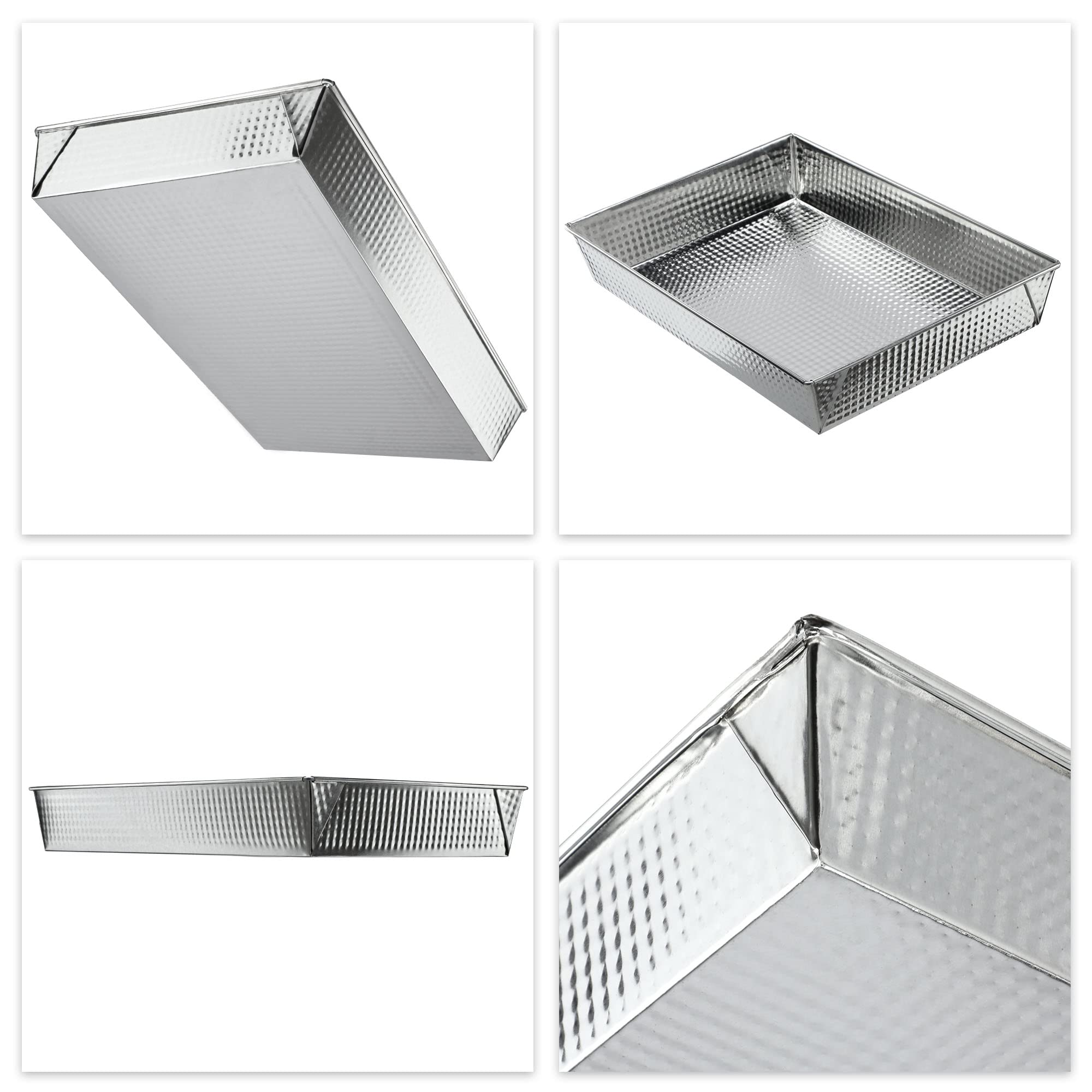 Cadre Patisserie Rectangulaire Moule à Gâteau Rectangulaire Réglable Dazkzooy - Acier Inoxydable 8cm - Cadre Pâtisserie Professionnel Moule A Cake