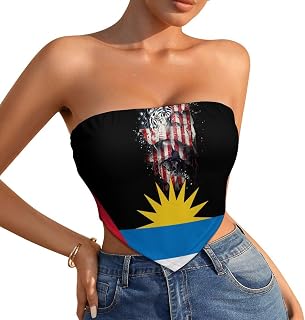 Antigua and Barbuda Barbados USA Tube Tops Crop Tops Going Out Strapless Backless Bandeau Bra