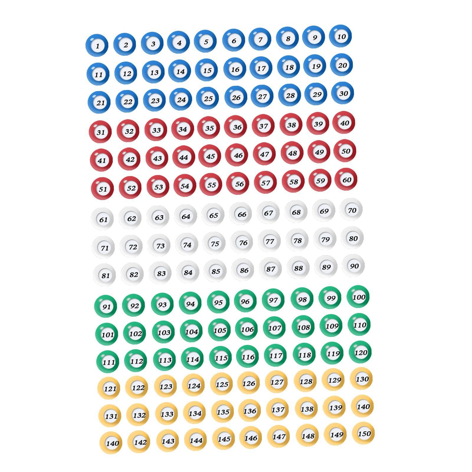 Palline da gioco con numeri Palline da gioco per bingo Progettate per giochi Compleanni ed eventi della comunità Lotteria Multicolore Durata Festa di compleanno