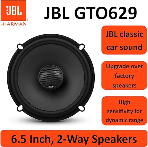 Miniatura 10 de JBL GTO629 - Altavoz coaxial de calidad superior de 16,5 cm, conjunto de 2