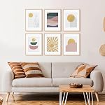 12x16 Cadre photo,OAK Cadre photo en bois 8,5x11 avec tapis ou 4x6 avec 4 Mat avec verre Perspex pour affichage mural vertical ou horizontal pour photo, cadeau de Noël, ensemble de 4