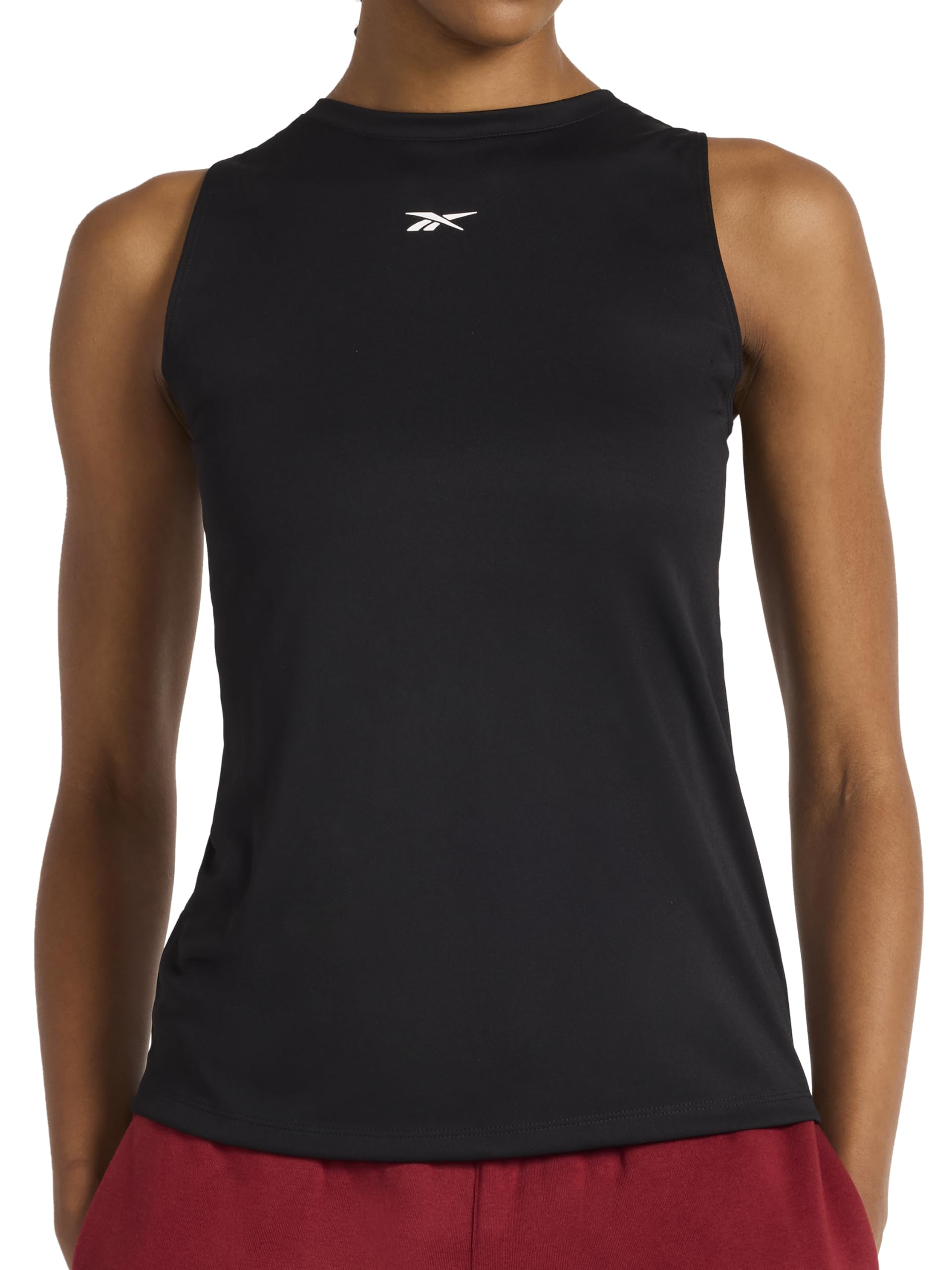 Reebok Apparel Women's Id Train Tech Crewneck Tank Top, Black, S