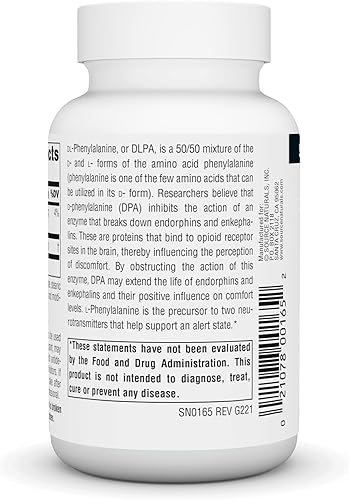 Miniatura 7 de Source Naturals DLPA DL-fenilalanina 750 mg Suplemento Que Apoya Un Estado de Alerta - 30 Tabletas