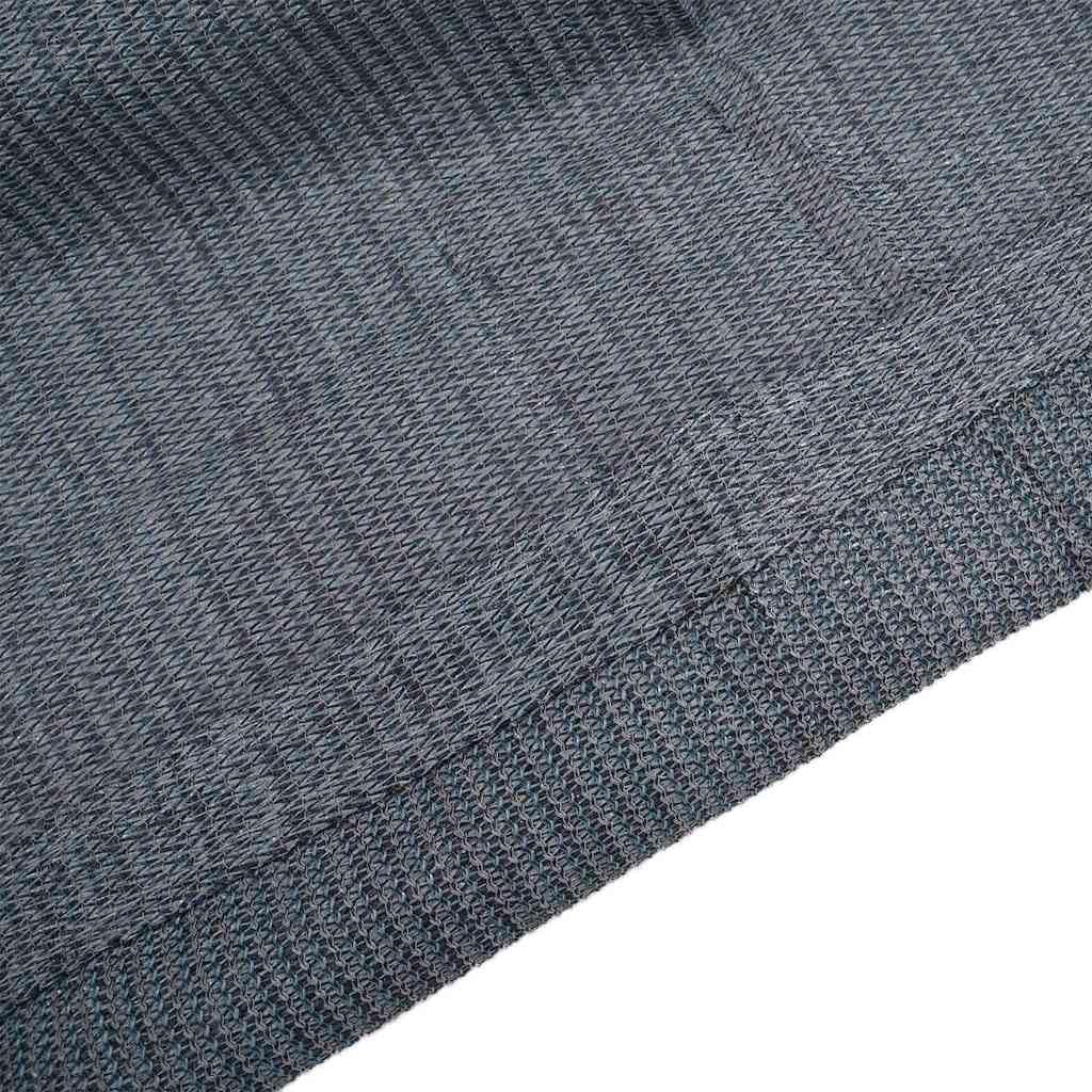 Zeltteppich Blau und Grau 600 x 400 cm Polyethylen, wetterfeste Bodenplane für Camping, Outdoor, leicht faltbar, robust, ideal für Garten, Terrasse, Zelthering, Abspannleine, Reparaturset