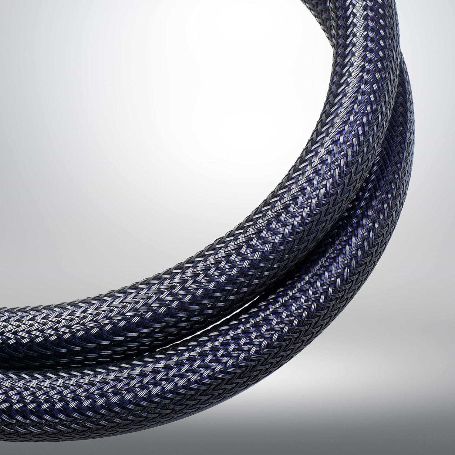 6.56ft/2M HiFi Audiophile Power Cable, 17mm Braided AC Power Cord, 24K Gold Plated US Plug, Pure Copper Core, Heavy Duty 3 Prong Power Cable for Amplifier, Turntable, Home Audio Cinema System