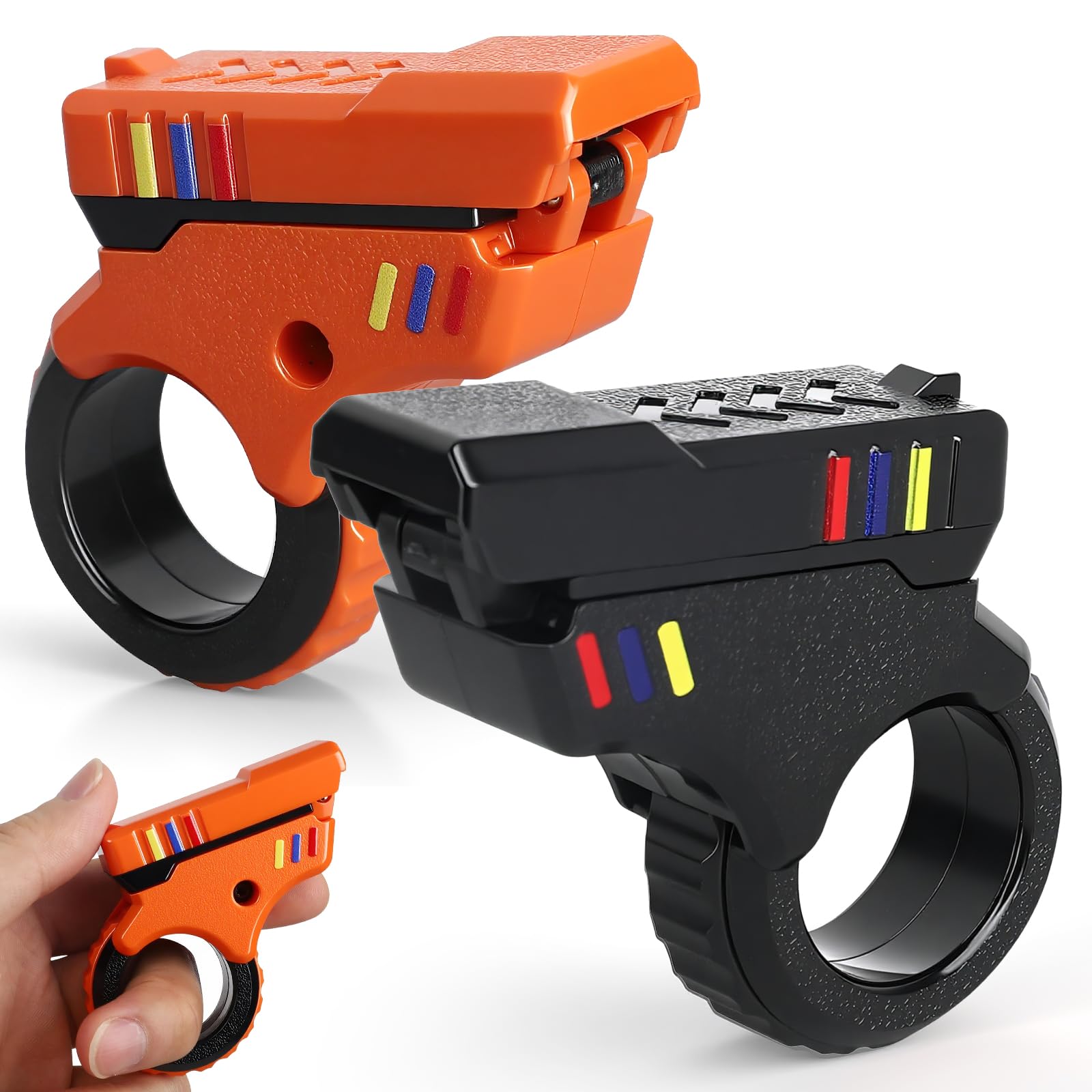 Fidget Gun Slider Clicker Ring Toy