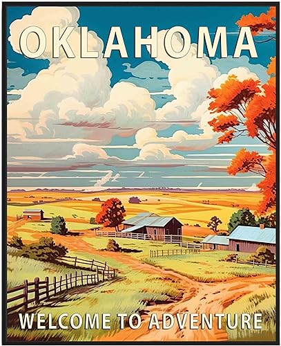 Miniatura 26 de Póster artístico de Tennessee, decoración artística de paisaje retro de Estados Unidos, pintura de montaña y paisaje de aventura para dormitorio,