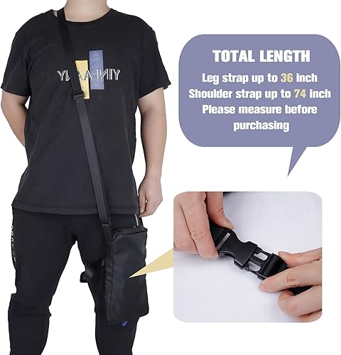 Miniatura 4 de Soporte para bolsa de catéter, soporte para bolsa de nefrostomía con cremallera y correa ajustable, seguro y discreto para usuarios de urostomía y