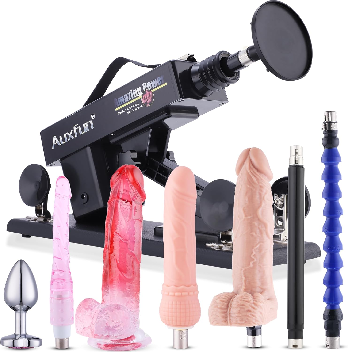 Sex Machine Dildo Machine with 3XLR Connector,Fuck Machine with Realistic Dildo, Thrusting Machine Sex Toys 8 Attachments with Suction Cup Adapter Love Machine for Women