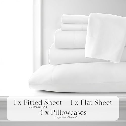 Miniatura 14 de Southshore Fine Living, Inc. Juego de sábanas de 6 piezas, sábanas de bolsillo profundo de 21 pulgadas, sábana bajera de bolsillo profundo, sábana