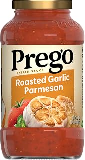 Prego Italian Tomato Pasta Sauce with Roasted Garlic & Parmesan Cheese, 24oz Jar - Gluten-Free