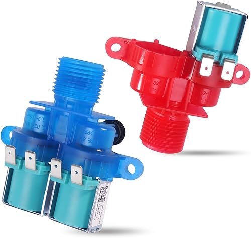 W10240949 Válvula de entrada de agua fría y W10240948 Walve de entrada de agua caliente para Whril-pool, May-tag, lavadora Ken-more, reemplaza