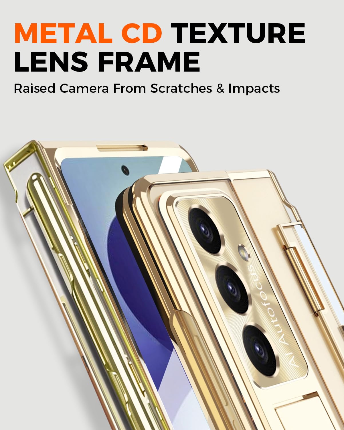 NINKI Custodia per Samsung Galaxy Z Fold 8 con protezione per cerniera, penna stilo inclusa, protezione esterna dello schermo e supporto, supporto per la ricarica wireless, copertura per telefono di
