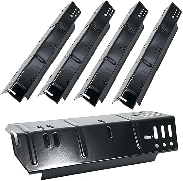 DP146 4pk 15 Inch Heat Plate for Dyna Glo DGH450CRP 4 Burner Grill, Porcelain Steel Heat Tents for Dyna-Glo Grill Parts