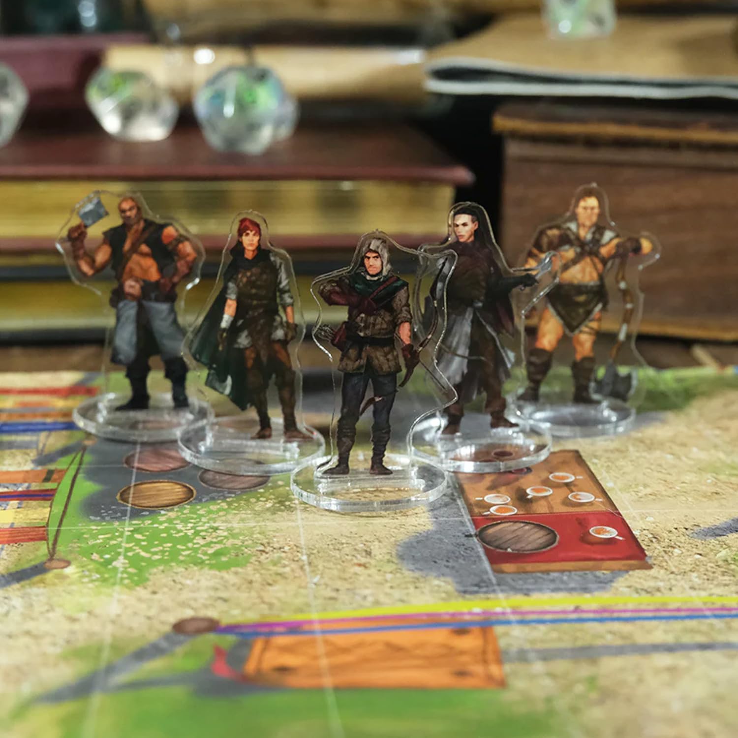 Skinny Minis Bandits & Highwaymen Miniatures Set, 12 Flat Minis, NPC 2D Minis for Tabletop Game, D&D Compatible, 5e & Pathfinder Minis for TTRPG