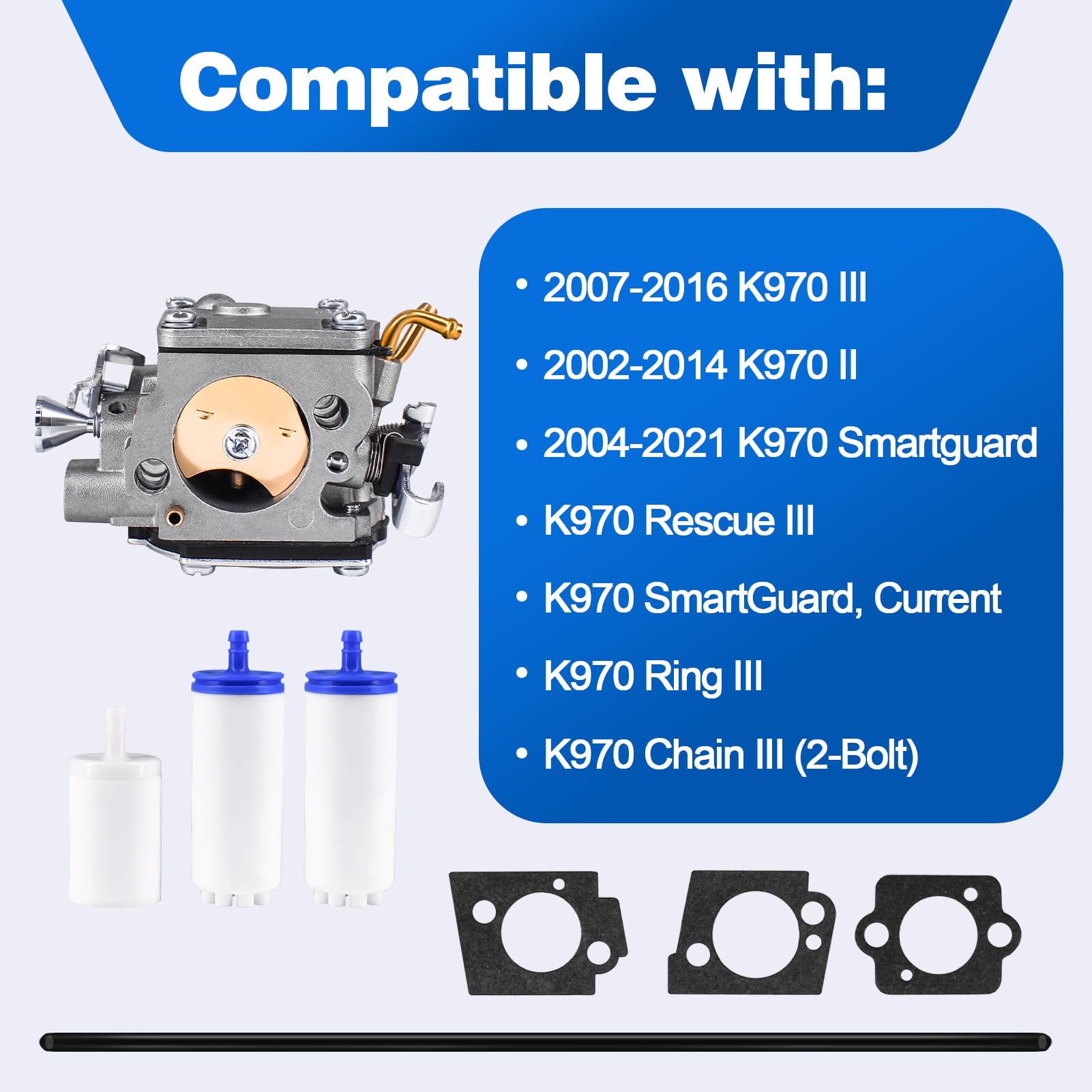 Carburetor Kits ​Fits for Husqvarna K970 Cut Off Saw Replace 584913001 52294200