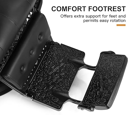 Miniatura 8 de Artist hand Barber Chair All Purpose Hydraulic Recline Salon Chair Beauty Spa Vintage Barber Chair Heavy Duty Chair(Black) Oro,Marco láser,Negro