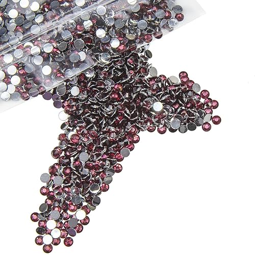 Vista 38 de 8000 piezas de diamantes de imitación de resina de cristal verde esmeralda de 3 mm para manualidades, diamantes de imitación con parte posterior