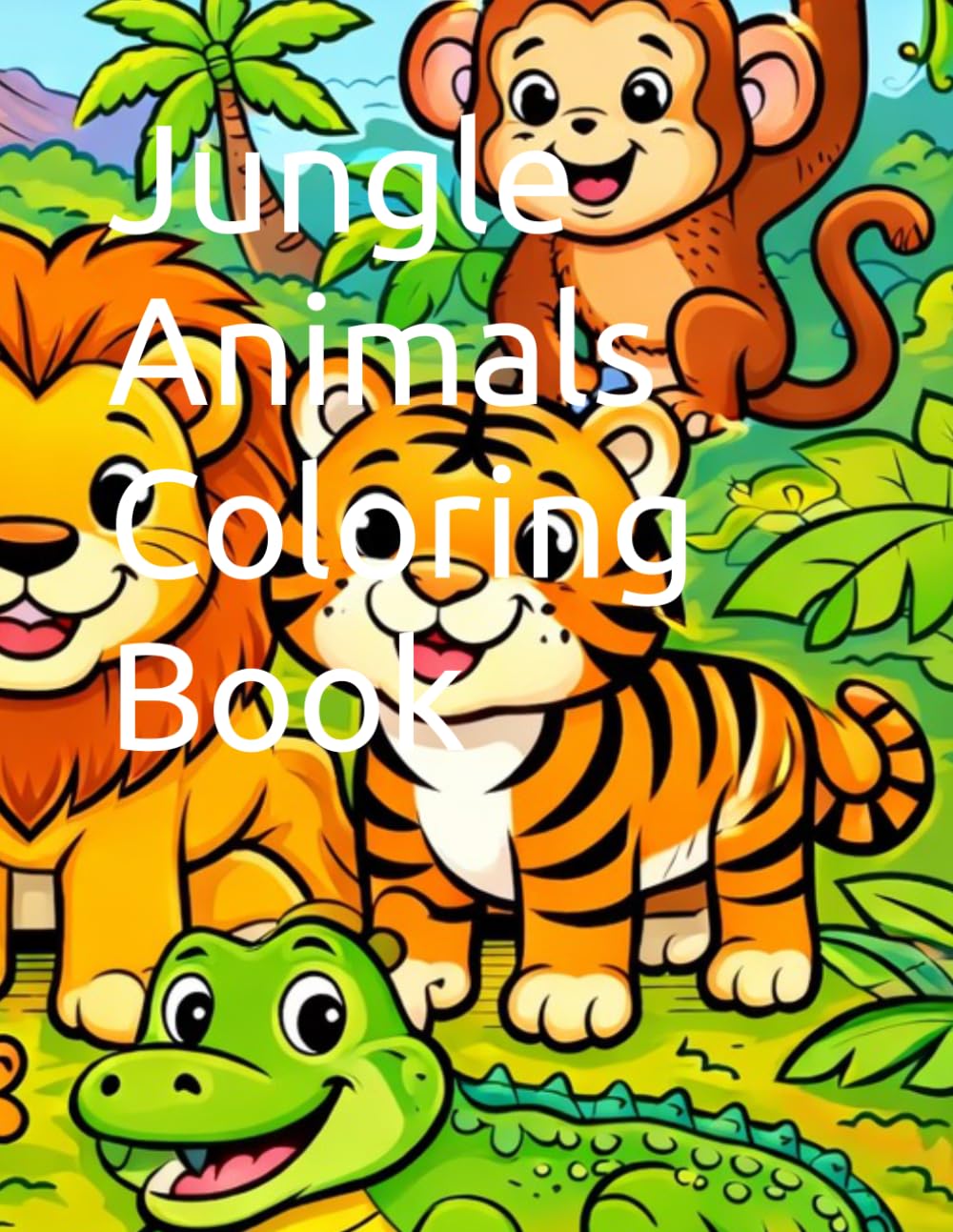 Jungle Animals Coloring Book