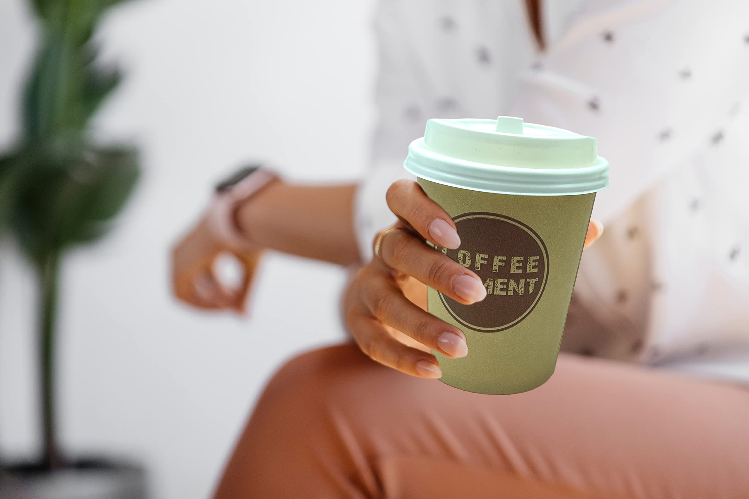 clearfee 1000 pezzi bicchieri di carta Coffee To Go 200 ml 8 Oz adatti per bevande calde e fredde, tazze da caffè usa e getta