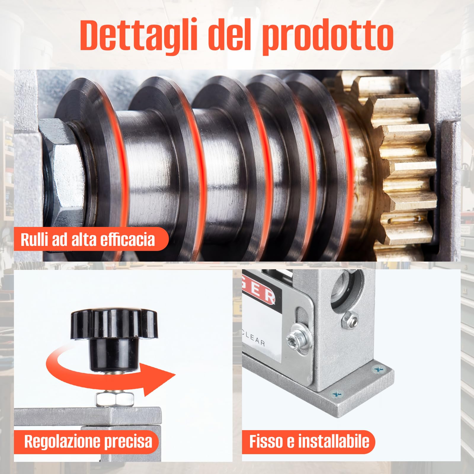 Spelacavi, macchina spelafili con 6 canali e 5 lame, spelafili manuale, Φ 3-17 mm, macchina spelacavi per il taglio di scarti