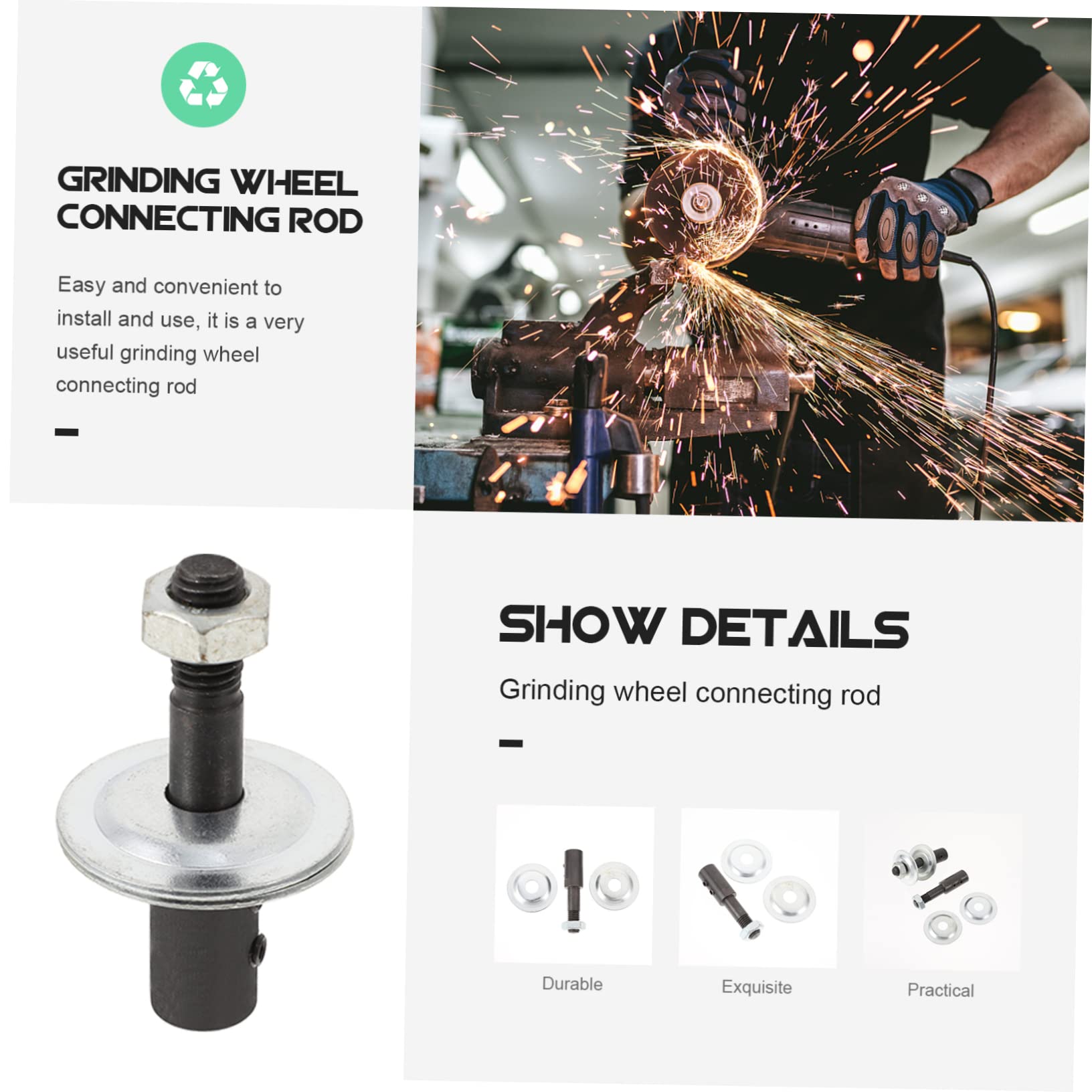 CIYODO 2 Sets Hard Alloy Connecting Rod Extension for Grinder Polishing Machine Drill Polisher Attachment