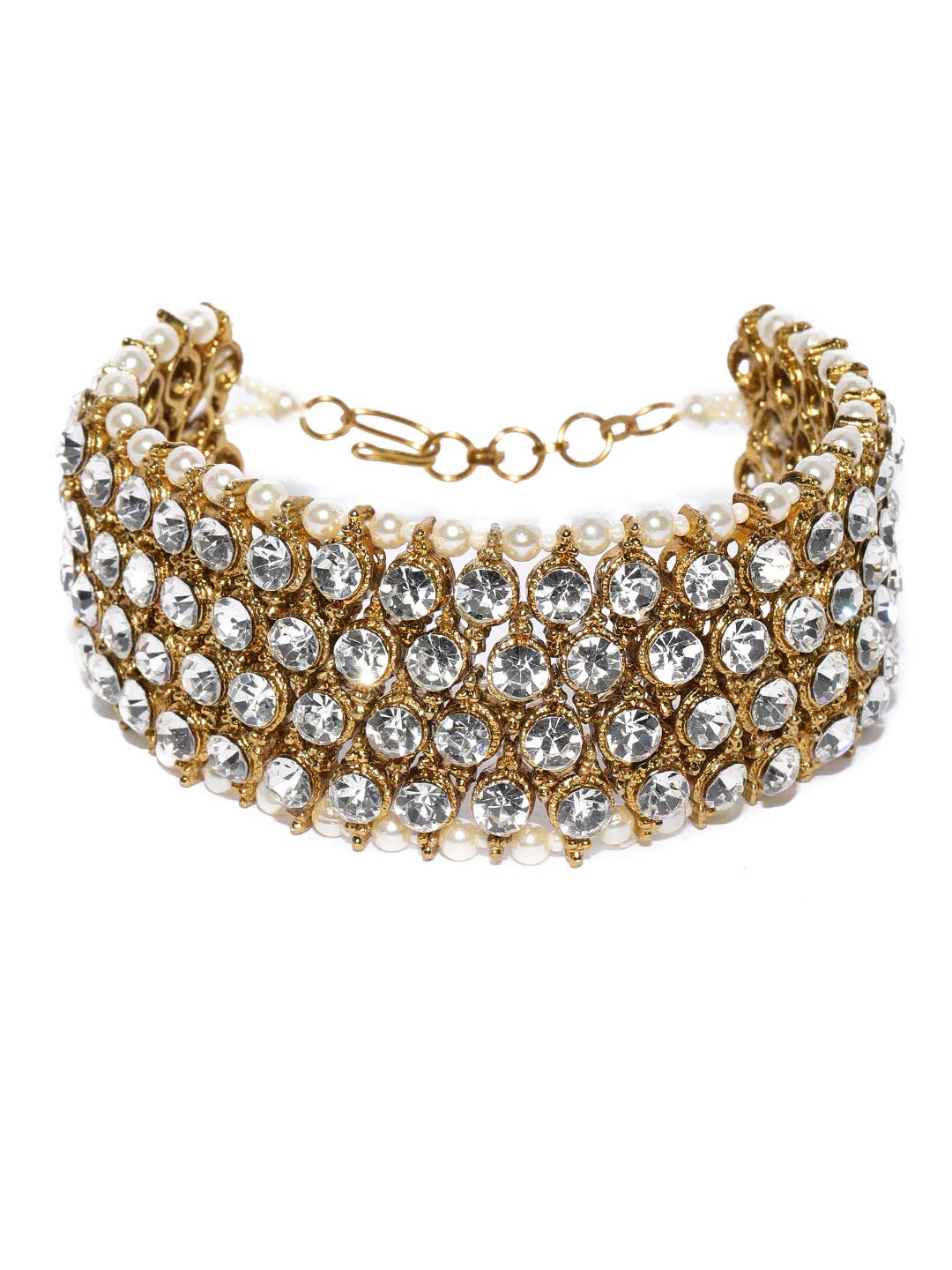 ZAVERI PEARLS Shimmering Stones Studded Bracelet For Women-ZPFK9253 (B081JY6RBJ) Amazon Price History, Amazon Price Tracker