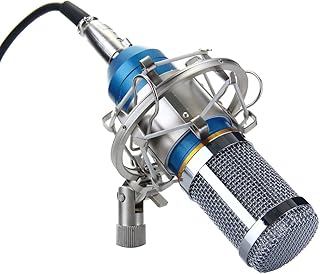 LYPULIGHT Condenser Microphone Kit, Professional Studio Recording Microphone Suspension Scissor Arm with Anti-shock Device Shock Mount and Mounting Clamp Kit