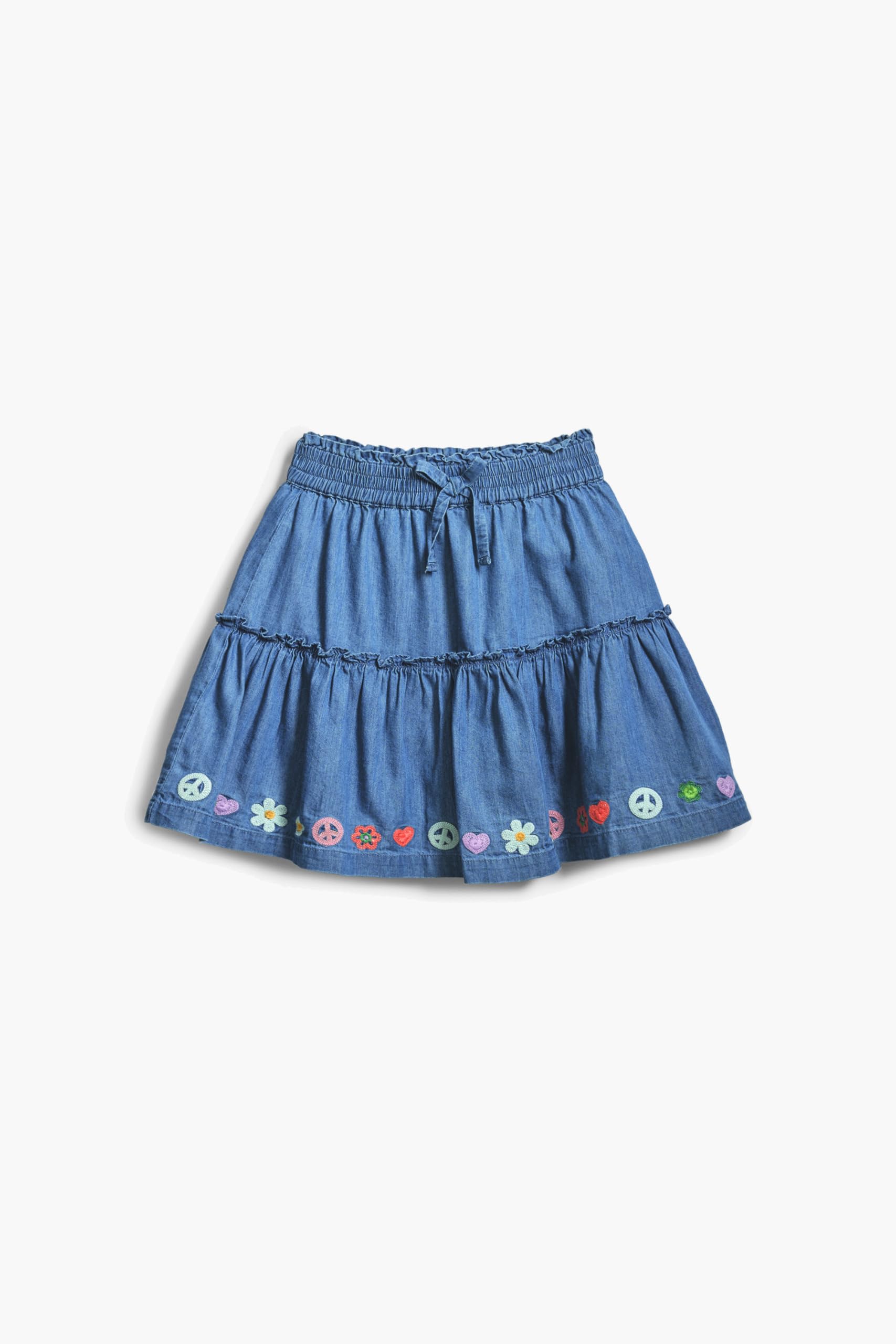 Desigual Mädchen Blau Denim-Minirock, Lyocell, 11/12