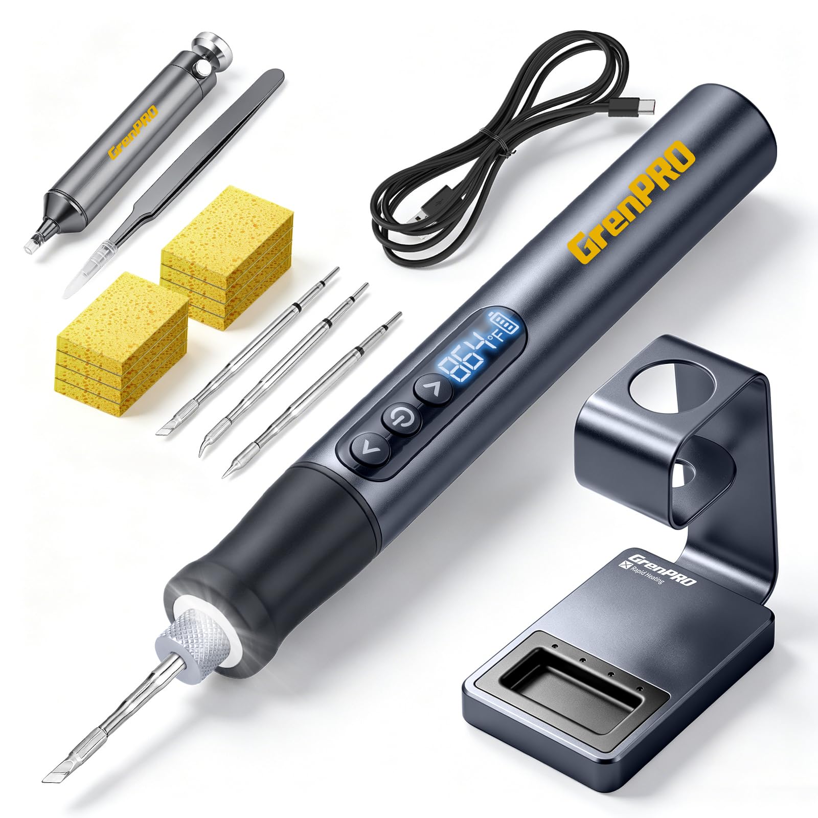 GRENPRO Cordless Soldering Iron Kit - Fast Heating -1