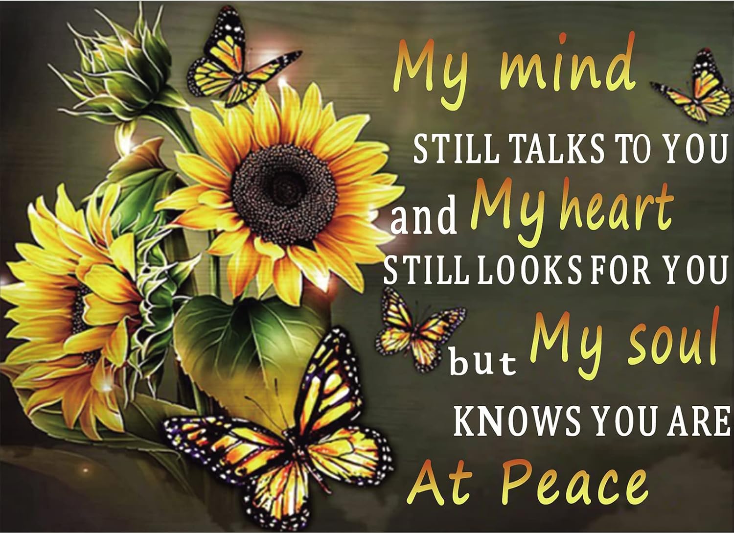 MXJSUA Diamond Painting Sunflowers Kits, 5D Diamond Painting Flower