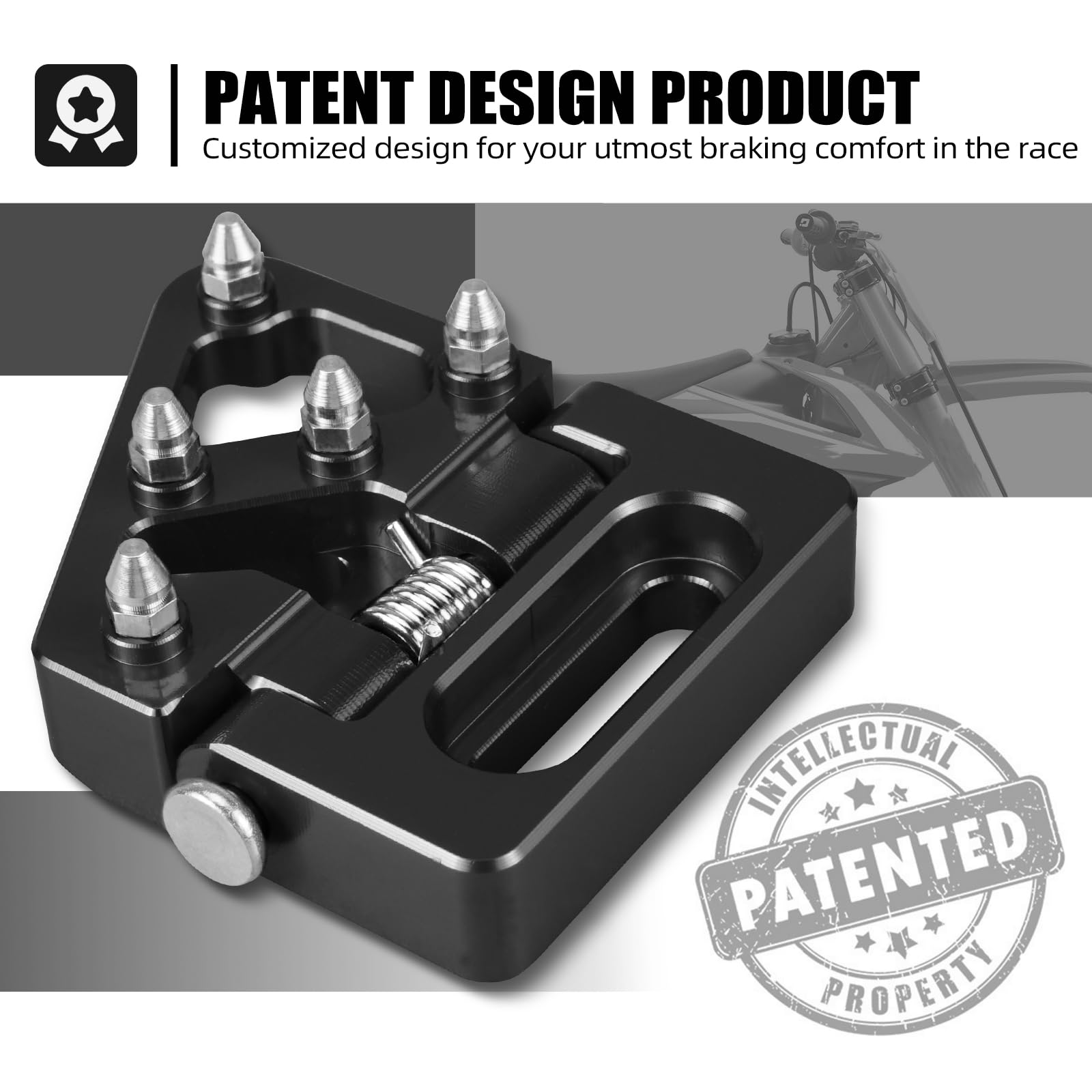 NICECNC Embout de pédale de Frein Pliable de Rechange pour Moto Compatible with Beta RR RR S 200 250 300 390 430 450 480 500 XTRAINER 300 2013-2023, Voir compatibilité, Noir