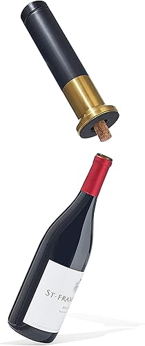 RBT Sacacorchos eléctrico Abridor de vino (negrodorado) 10.25 x 4 x 4 pulgadas