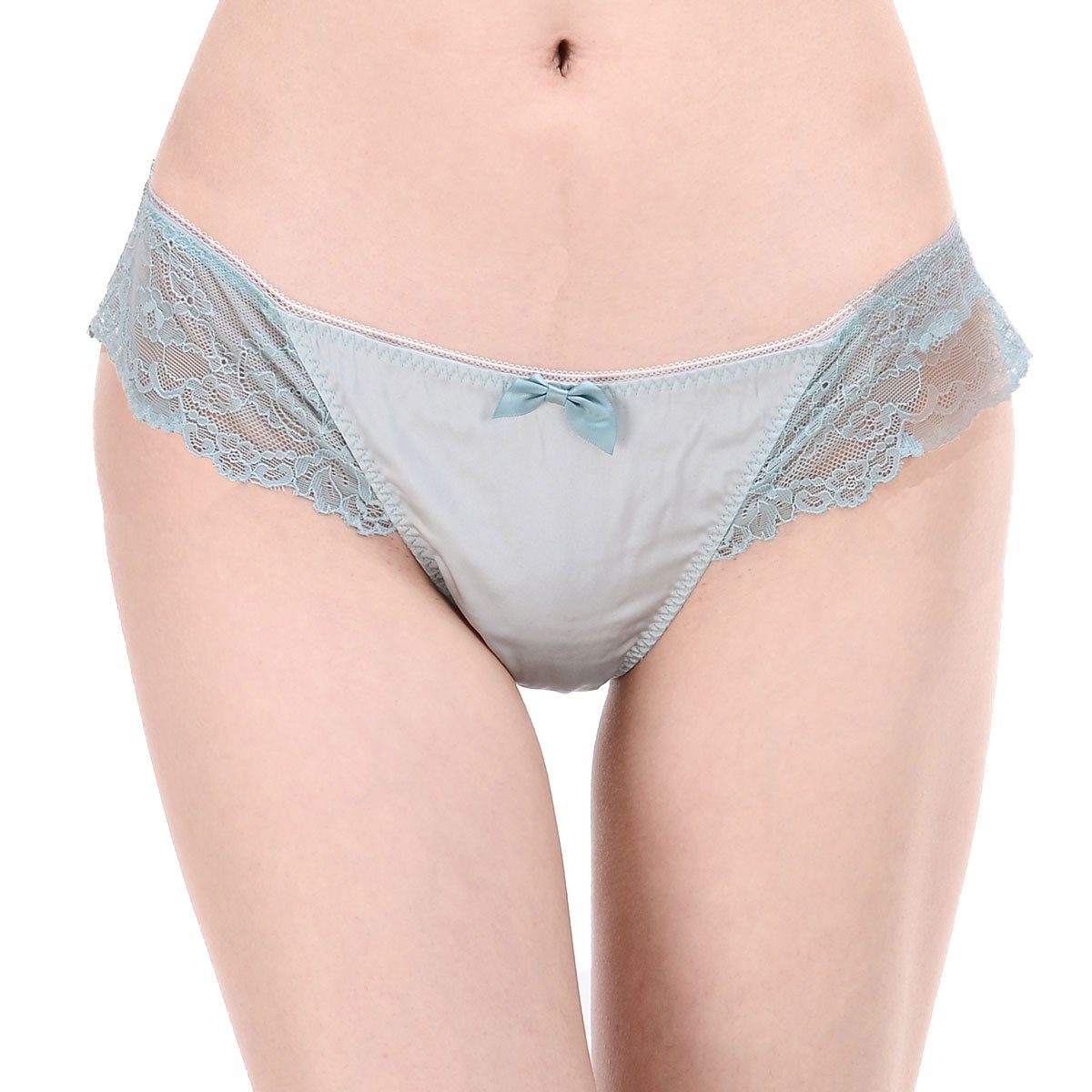 Paradise Silk 93% seta 7% Spandex donne sexy pizzo perizoma mutandine