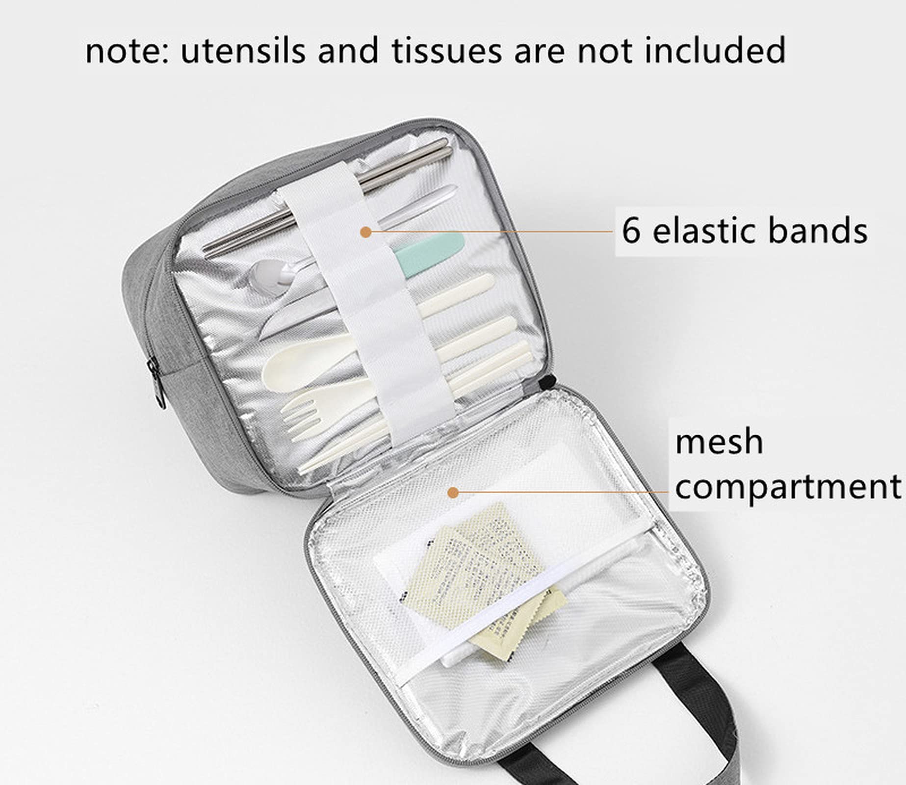 Sac à Déjeuner Isotherme, Portable Bento - Récipient Alimentaire Réutilisable - Grande Capacité - Pour L'école, Le Bureau, Le Pique-nique, La Rentrée