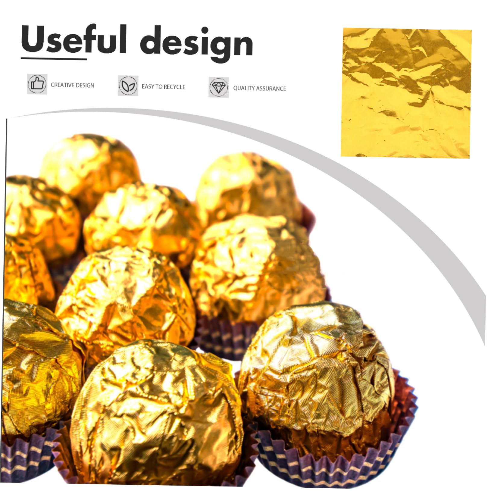 Tanlade 200 pirottini per cioccolatini e caramelle, in alluminio, con