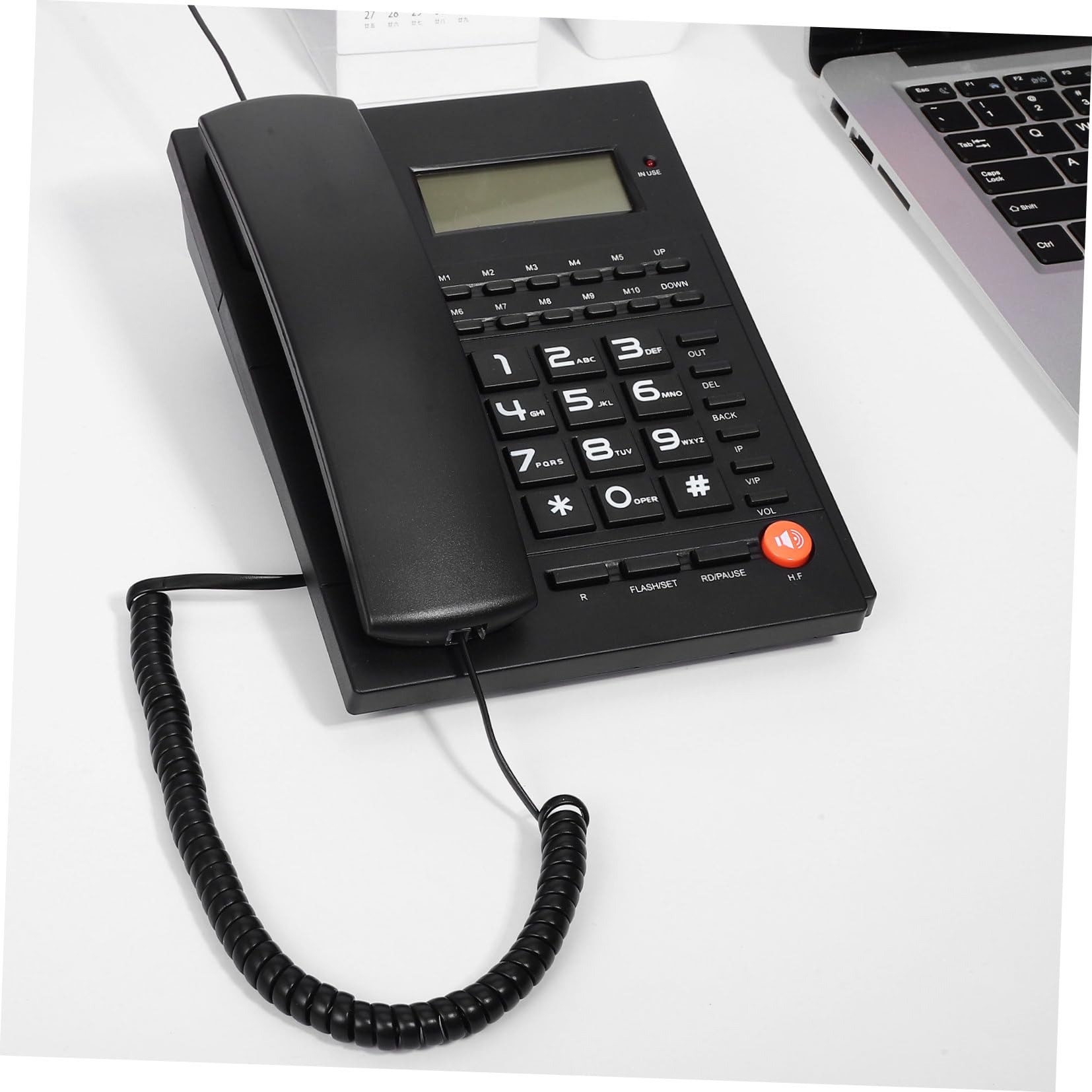 Telefono con per Anziani e Ufficio Display Chiaro Grandi Ergonomici Multiple e Controllo Volume Regolabile per Casa e Hotel