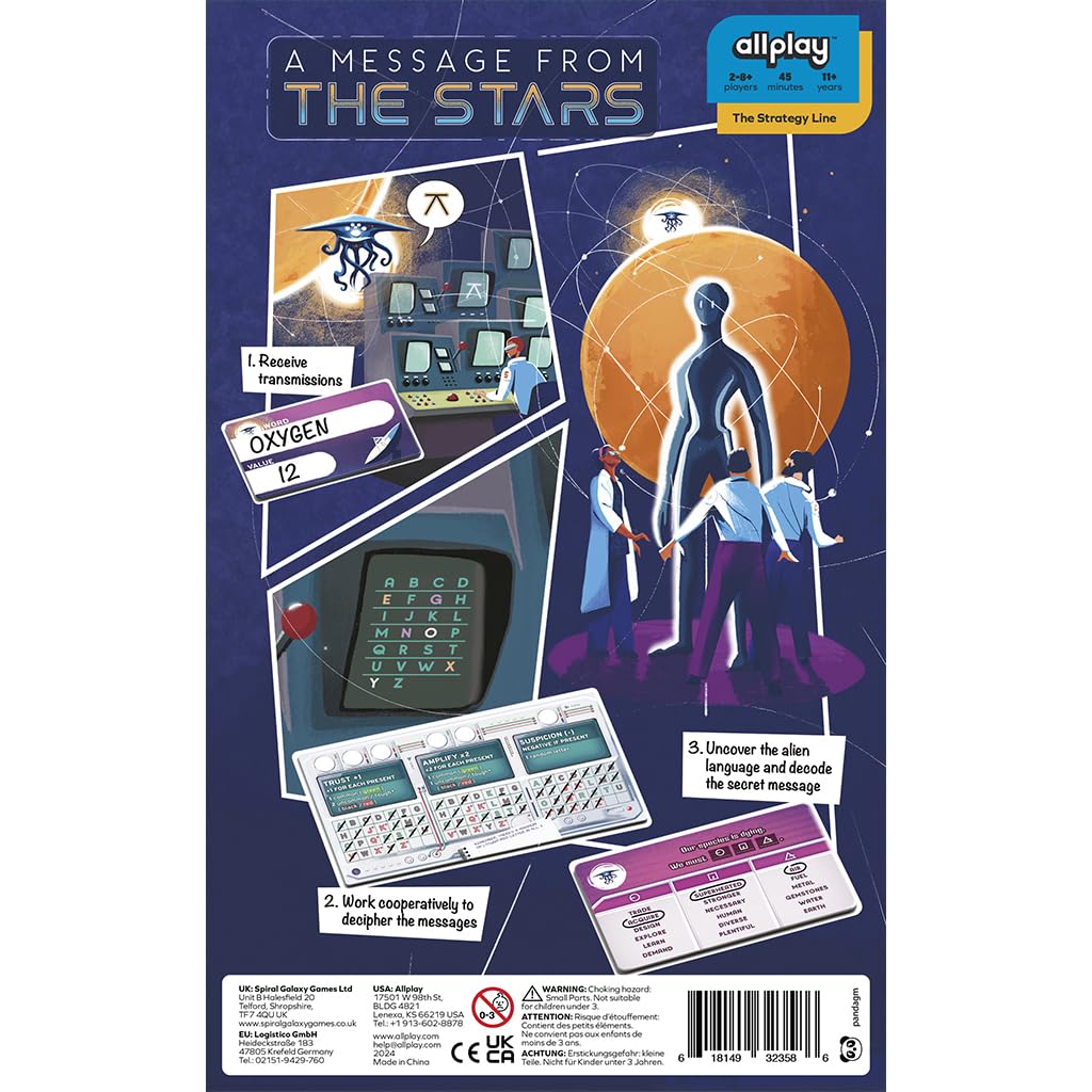 A Message from The Stars | Deduction Word Game for 2–8 Players | Logic, Codebreaking, and Communication Puzzle | Ages 11+ | 45 Minutes