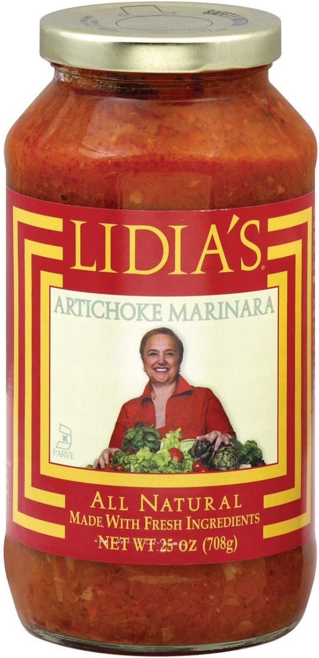 Lidia?s Marinara Artichoke Pasta Sauce 25 Ounces (Case of 6)