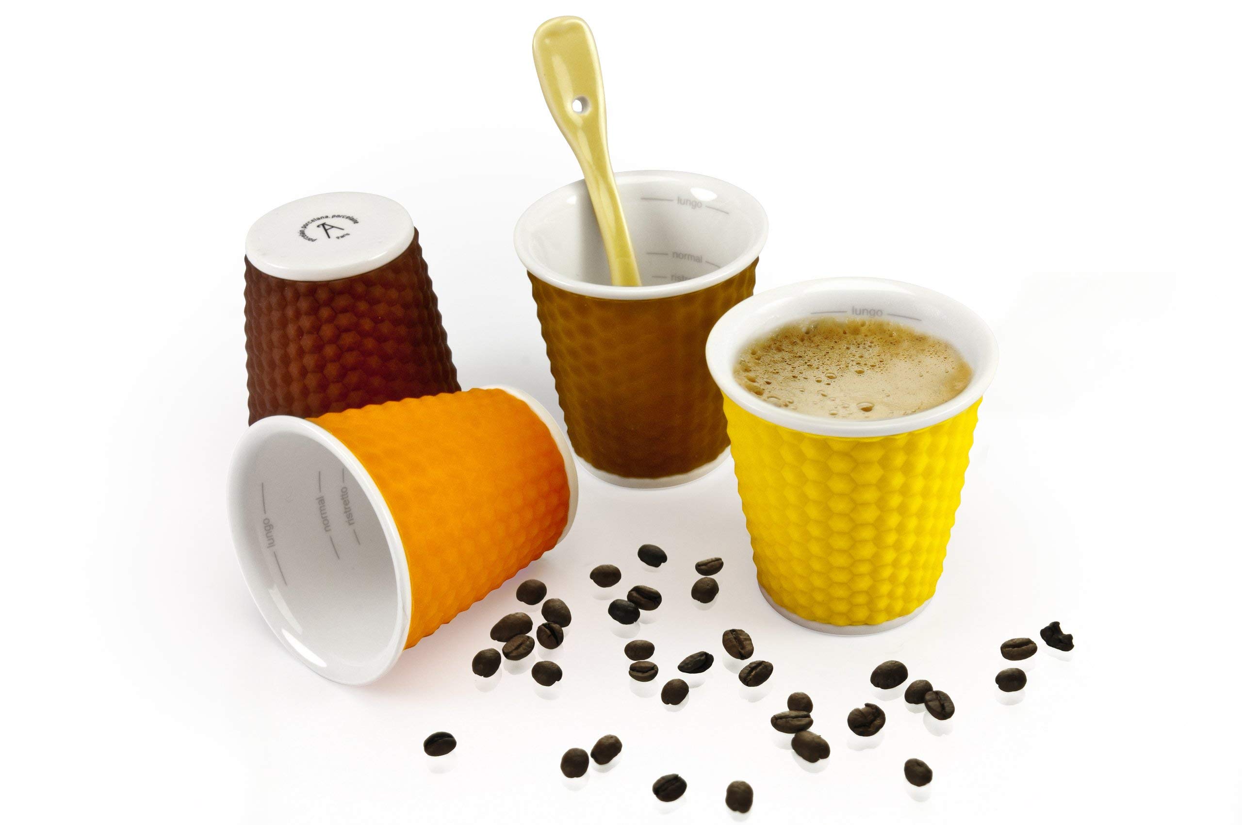 Les Artistes 3 fl.oz Honey Cups, Set Of 4, Multi-Colour, A-0792