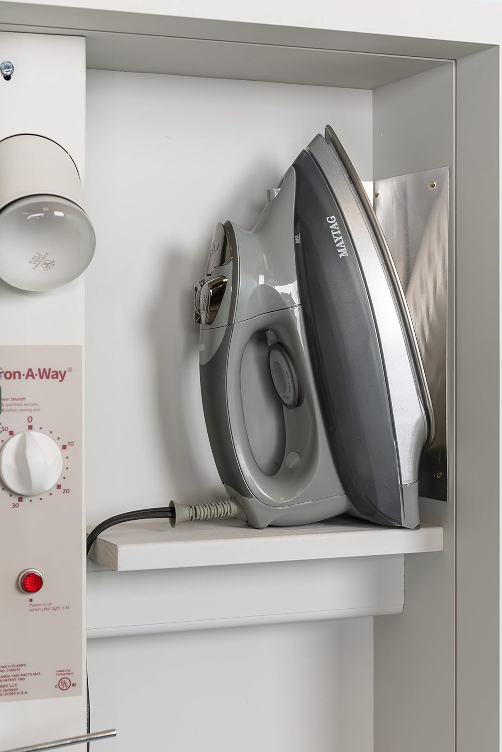 Exclusive Discount 60% Price Iron-A-Way Built-In Ironing Center with 46 Inch Ironing Board, Electrical System, Hot Iron Storage and Flat White Door-E46FWU Get Discount Offer Iron-A-Way Built-In Ironing Center with 46 Inch Ironing Board, Electrical System, Hot Iron Storage and Flat White Door-E46FWU