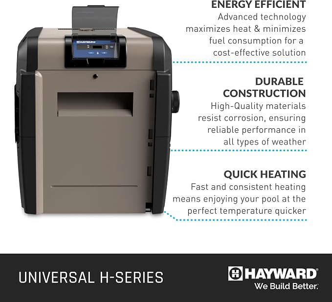 Calentador de piscina a gas natural Hayward 150000 BTU miniatura 3